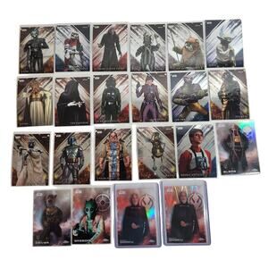 Topps Finest & Chrome Star Wars Trading Cards Lot Of 22 Cards 2018, 2025 NM